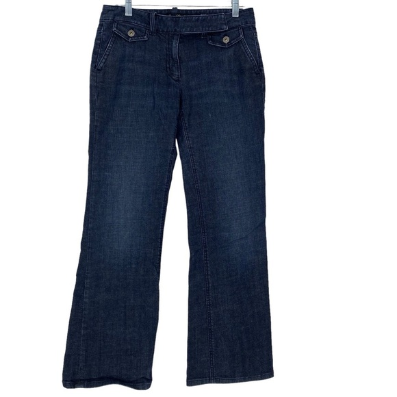 Ann Taylor Modern Fit Lindsay Waist Denim Blue Jean Trousers sz 8 - Picture 1 of 14